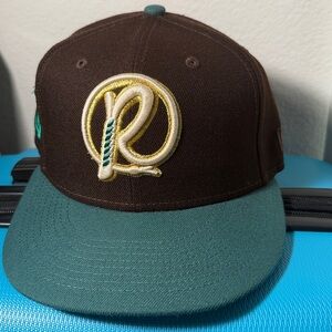 Visalia Rawhide MiLB New Era Brown 59FIFTY Cap Size 7 3/8